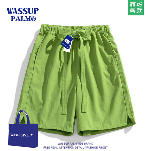 WASSUPPALM短裤男士2025新款夏