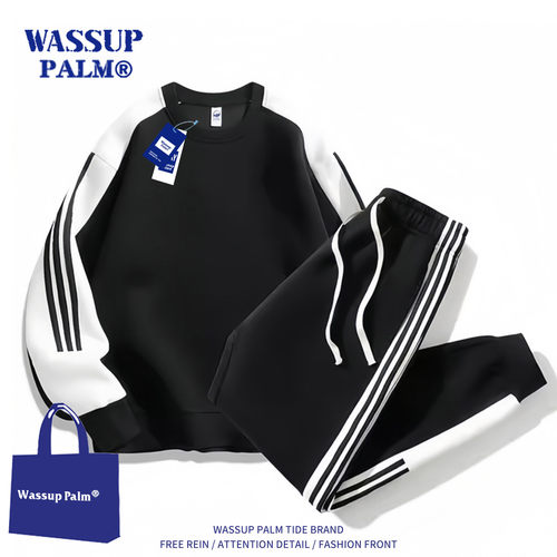 WASSUPPALM运动服套装男款2025