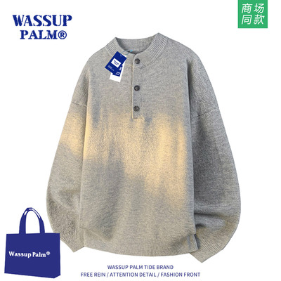WASSUPPALM毛衣男款2025新款冬