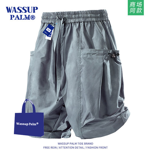 WASSUPPALM短裤男2025新款夏季
