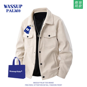 WASSUP 夹克衣服 日系翻领宽松休闲工装 PALM外套男款 2025春秋新款