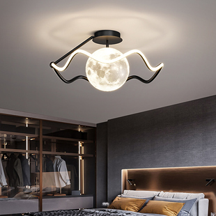 2025年新款护眼极简主灯主卧简约现代创意个性月球书房卧室吸顶灯