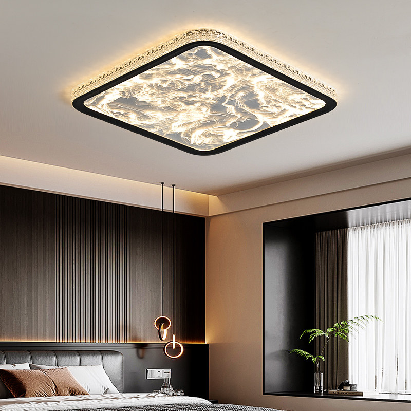 意式极简全光谱护眼吸顶灯 云雾卧室适用智能语音控制