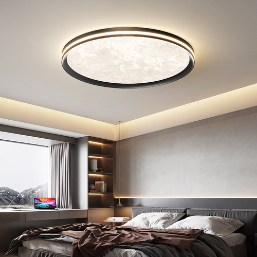 2025新款圆形极简超亮房间灯具全光谱护眼led现代简约卧室吸顶灯