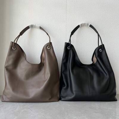 进口自然摔头层小牛皮韩版简约托特包软皮榻榻单肩包大容量子母包