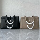 商场撤柜货进口自然摔头层牛皮高端托特包秋冬大容量通勤单肩女包