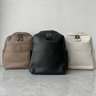 全皮自然摔头层牛皮小众时尚双肩包真皮软皮轻便大容量背包女书包