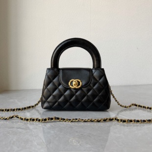 真皮头层牛皮捡漏小香风菱格包小众高级质感手提包链条百搭斜跨包