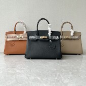 商场货头层牛皮高档30寸铂金包真皮欧美时尚 手提包高级质感斜跨包