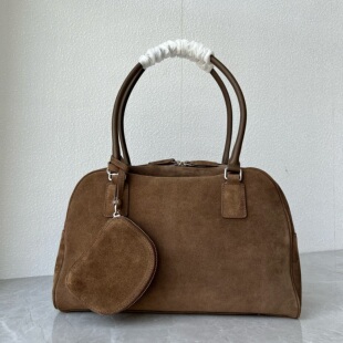 高档 商场撤柜货头层磨砂牛皮保龄球包真皮欧洲站手提单肩大包包