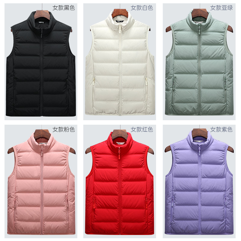 羽绒马甲定制印字logo团体服外套加厚坎肩背心工装订做工作服冬季