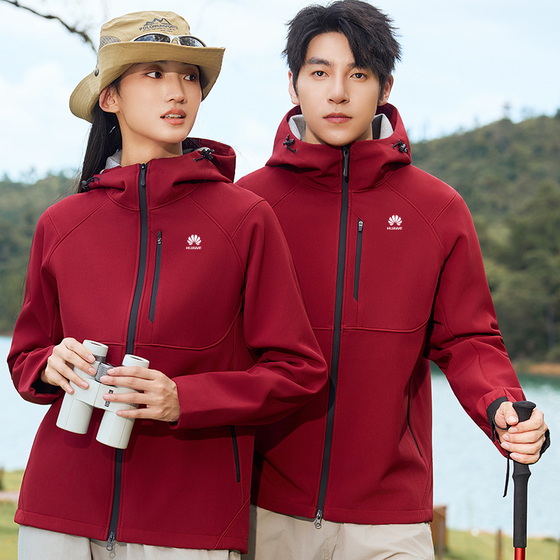 企业冲锋衣定制印字logo工作服