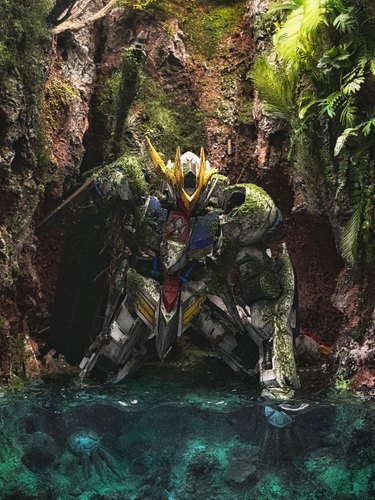 镜花水月防尘高达巴巴托斯00pg自由元祖mg破镜rg战损旧化天使千手