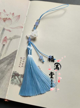 新款桂花小兔流苏挂件古装汉服腰间挂饰新中式旗袍压襟坠古风配饰