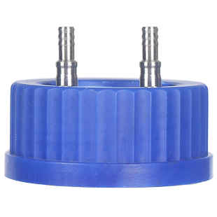 GL80大口瓶补料盖 大口补料瓶 304不锈钢补料瓶盖 加料瓶盖一通2通3通4通发酵罐补料瓶补液瓶顶空瓶盖试剂瓶