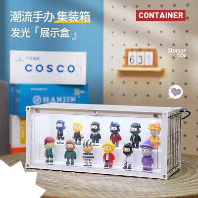 泡泡玛特发光防尘收纳盒