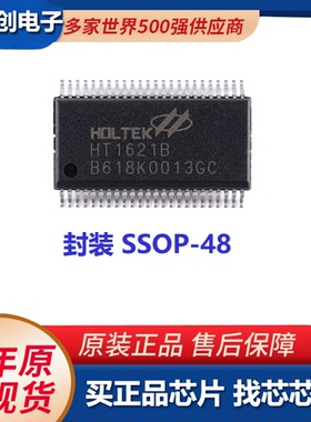原装正品 HT1621B SSOP-48 RAM映射32*4 LCD控制器芯片I/O MCU