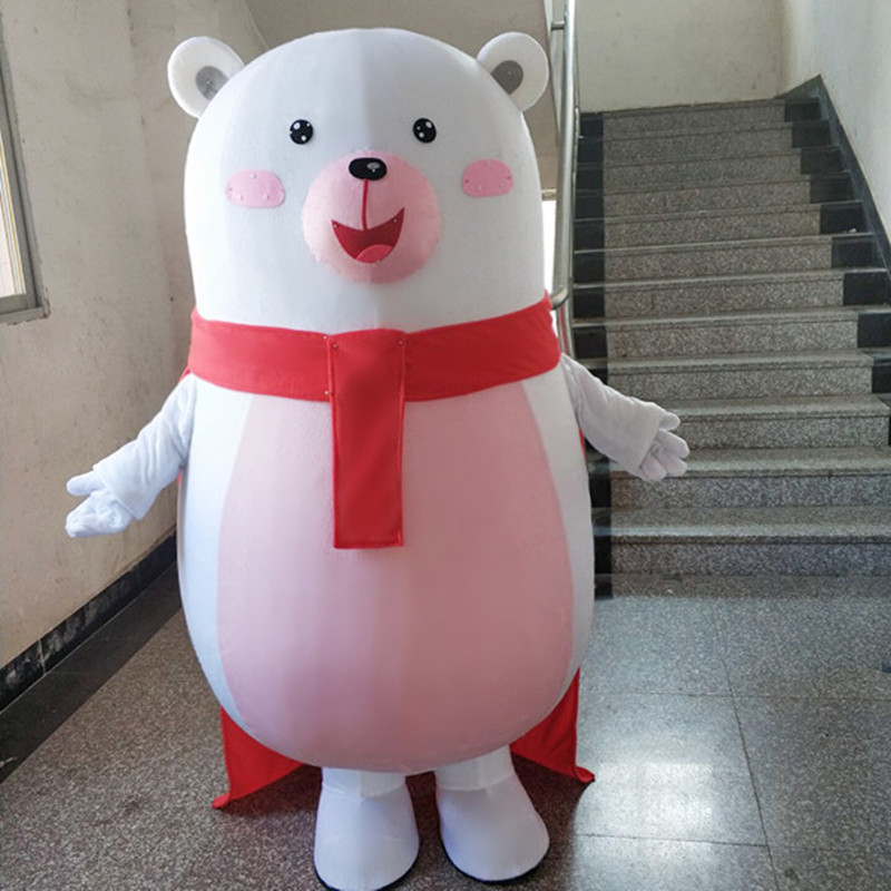 充气网红熊人偶服装大头熊可爱行走卡通cos头套小熊玩偶衣服道具