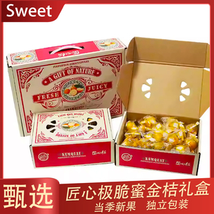 匠心极融安滑皮金桔礼盒装纯甜独立包装广西金橘新鲜孕妇水果包邮