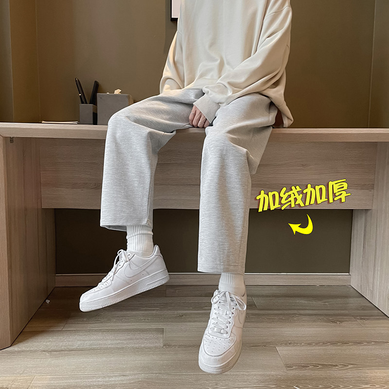 加绒加厚直筒休闲裤B342-K22-P30K22JRP40,男装卫衣,电商B342