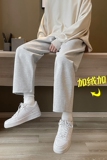 加绒加厚直筒休闲裤B342-K22-P30K22JRP40，男装卫衣，电商B342