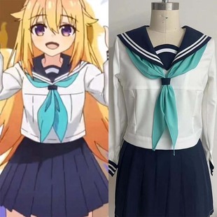 空之境鹿乃子乃子虎视眈眈cos服 虎视虎子馅子动漫女JK制服水手服