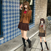 cos魔法使苍崎青子棕色 魔法使之夜校服西装 空之境