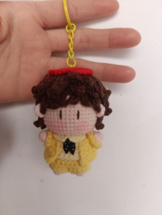 刘宇宁钩织娃娃成品上海演唱会造型编织周边手工钥匙扣挂件diy