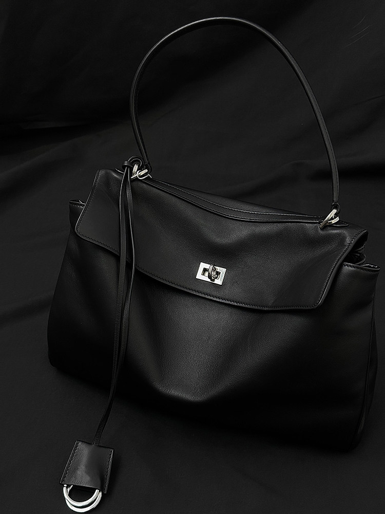 巴黎新款慵懒风Redeo托特包真皮松弛感凯莉包大容量旅行电脑包女