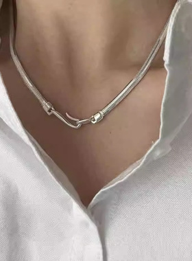 甄媛银饰纯银女简约项链
