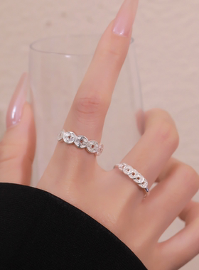 甄媛银饰国风新款钱多多铜钱戒指