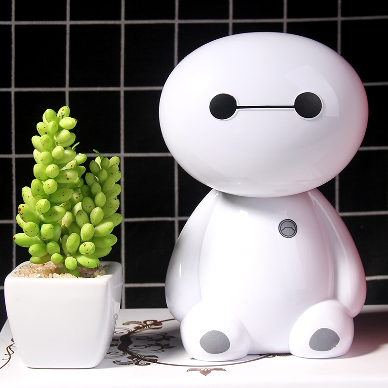 小夜灯充电led灯床头灯创意卡通迷你大白节能灯护眼灯学生小台灯