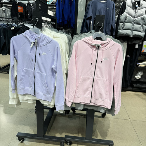 犇犇运动Nike/耐克女子透气刺绣休闲连帽夹克外套BV3343-663 539