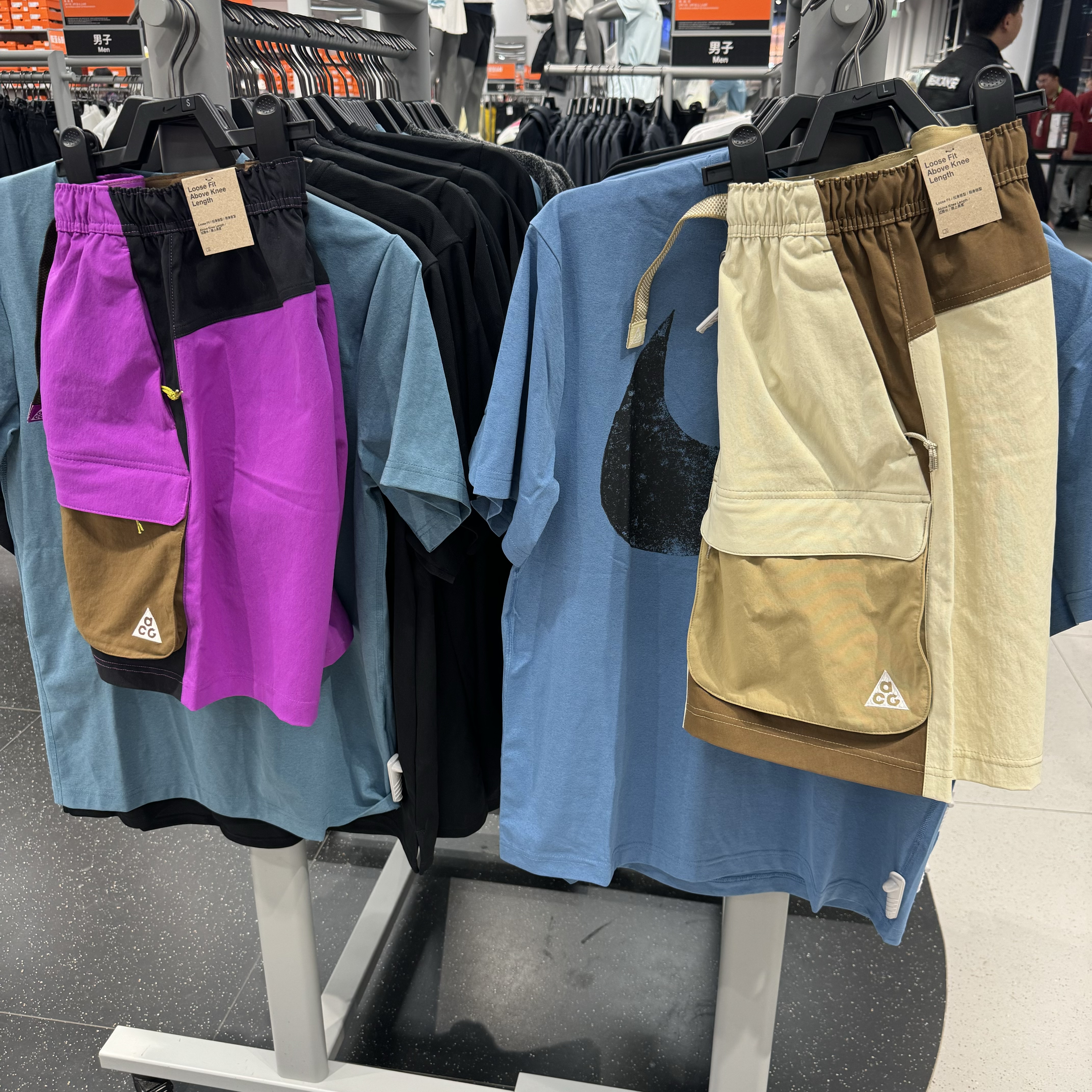 犇犇运动Nike/男工装短裤秋ACG户外速干大口袋训练短裤HV0594-551