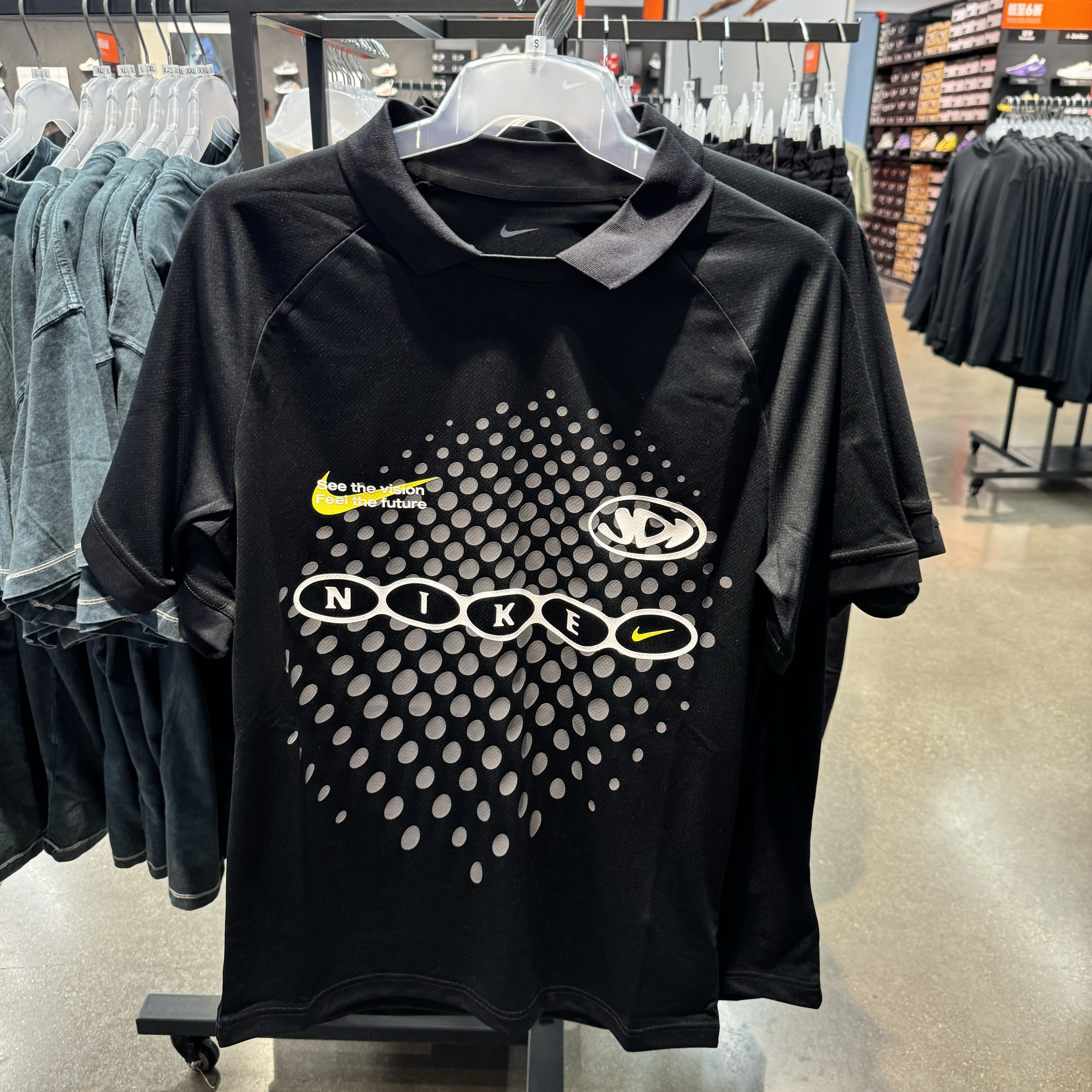 犇犇运动Nike/ 男子训练透气速干印花翻领短袖运动T恤IH4973-010