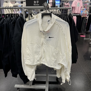 夹克外套 梭织蝙蝠袖 HM4629 女子大勾印花休闲薄款 犇犇运动Nike