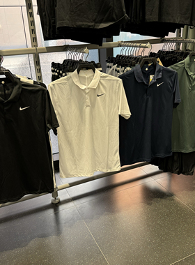 犇犇运动Nike/ 男子简约速干舒适透气休闲短袖POLO衫DD8373-010