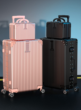 行李箱ins网红女新款拉杆箱旅行男24寸大容量密码皮箱子结实耐用