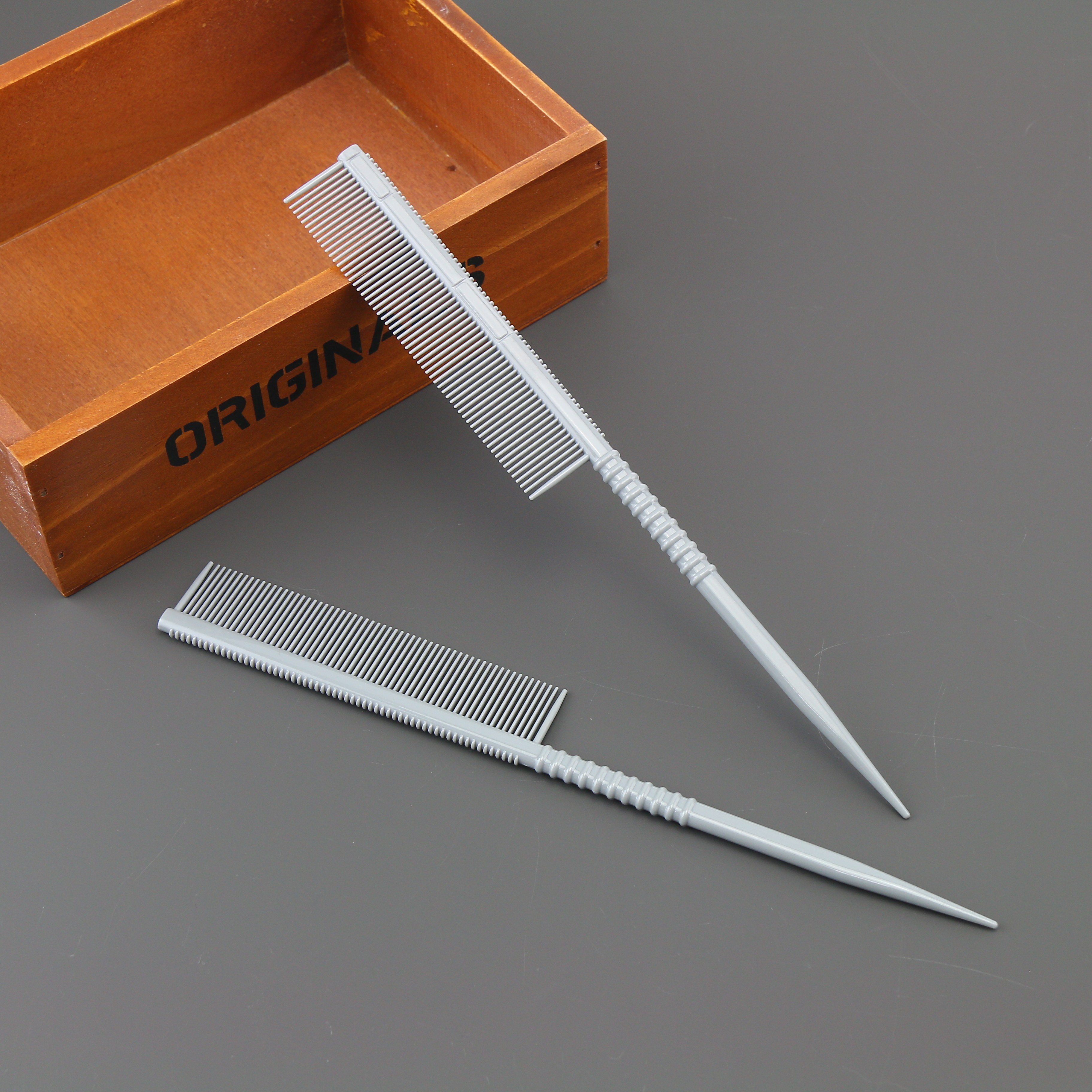 发廊挑染双面打毛梳盘发挑尖尾梳子耐高温梳美发型师化妆师专用