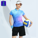 气排球运动服乒乓球服羽毛球服短裤 竞迈2026新款 速干排球服女套装