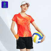 气排球运动服羽毛球服乒乓球服短裤 竞迈2026新款 速干排球服女套装