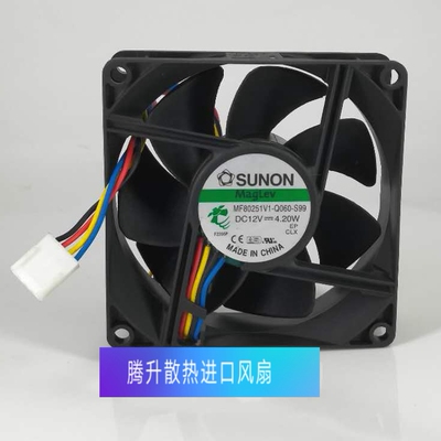 SUNON/建准 8025 8cm风扇 MF80251V1-Q060-S99 12V 4.20W 4线风扇
