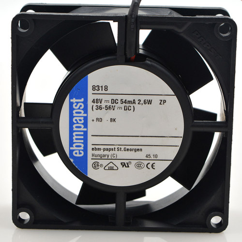 原装EBM PAPST 8318 8038 8CM 48V 0.054A 2.6W 变频器散热风扇