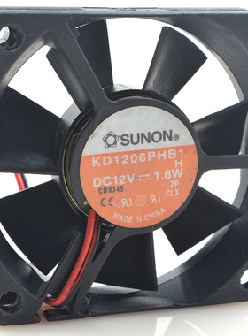 建准SUNON KD1206PHB1 6015 12V 1.8W 2线 6CM 服务器 机箱风扇