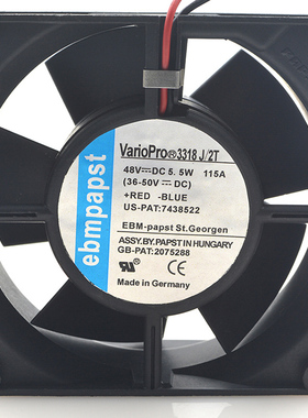 原装EBM Papst 9232 48V 2.6W 3318/2T 9CM 超静音 散热风扇