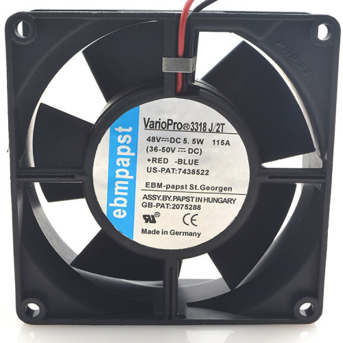 原装EBM Papst 9232 48V 2.6W 3318/2T 9CM 超静音 散热风扇