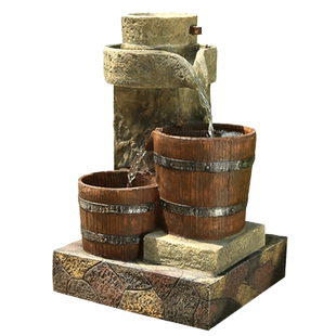 风水摆件家居饰品招财办公室流水雾化器客厅陶瓷喷泉流水摆件落地