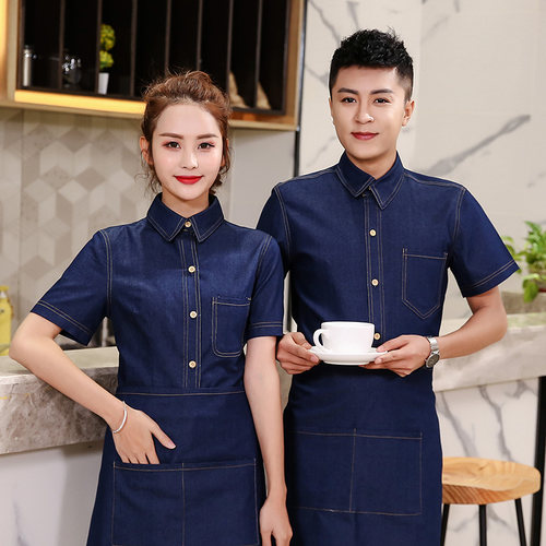 诺夫斯基酒店餐饮牛仔服务员工装