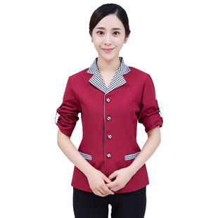 调节扣长袖保洁PA工作服宾馆客房清洁洗碗阿姨大码工作服秋冬装女
