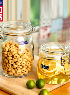 玻璃食品级带盖家用储物泡菜坛子